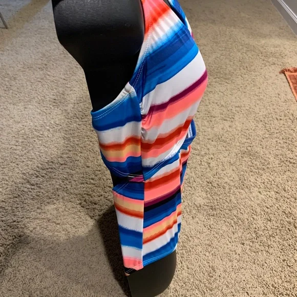 COPY - NWOT Clean Water Striped One Piece Swimsuit: XL - Picture 4 of 7